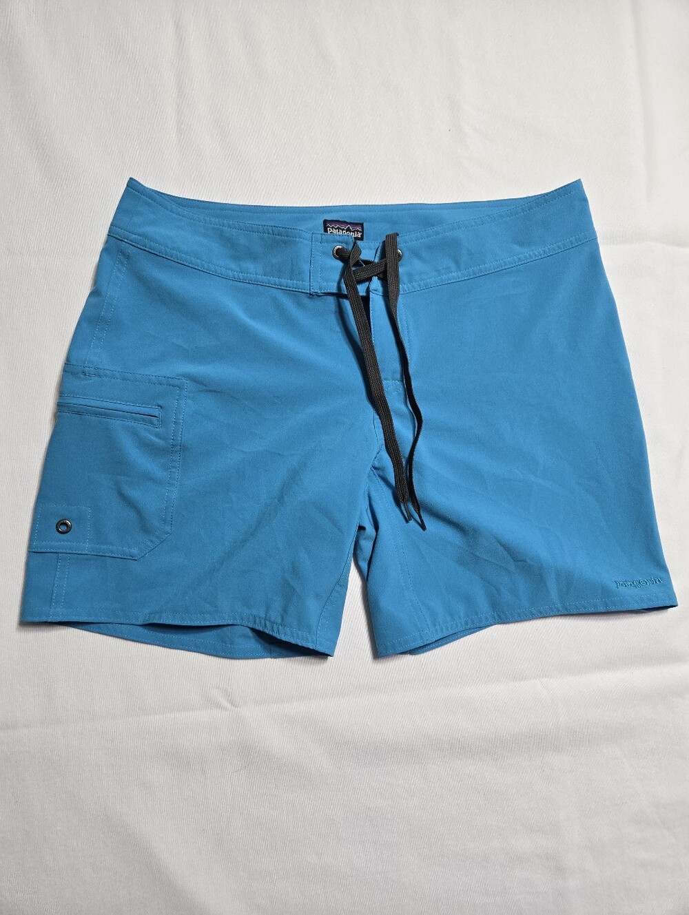 Patagonia Women's Light Blue Boardshorts Drawstring sz 4